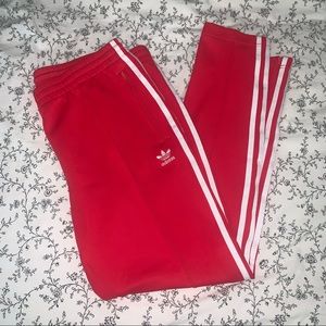 adidas SST Track Pants in Scarlett